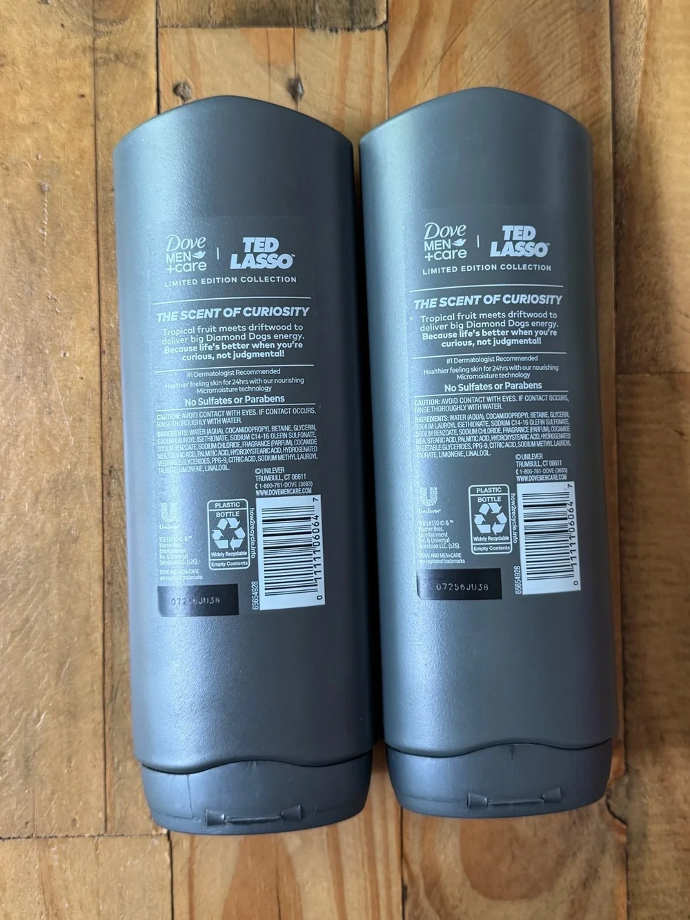 (2) Dove Men + Care Ted Lasso Limited Edition Body + Face Wash 18oz